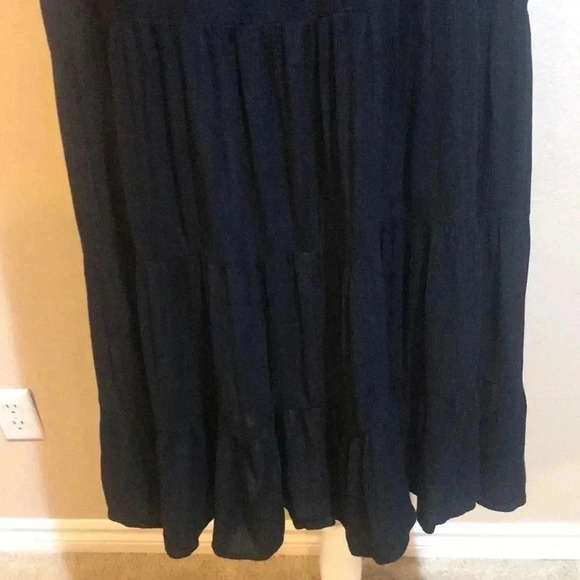 Falls Creek Ruffled Tank Top Flouncy Sheer Summer Dress -Size 1X - Picture 6 of 8